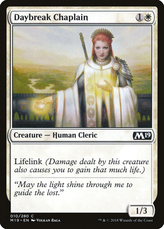 Core Set 2019 #10 Daybreak Chaplain