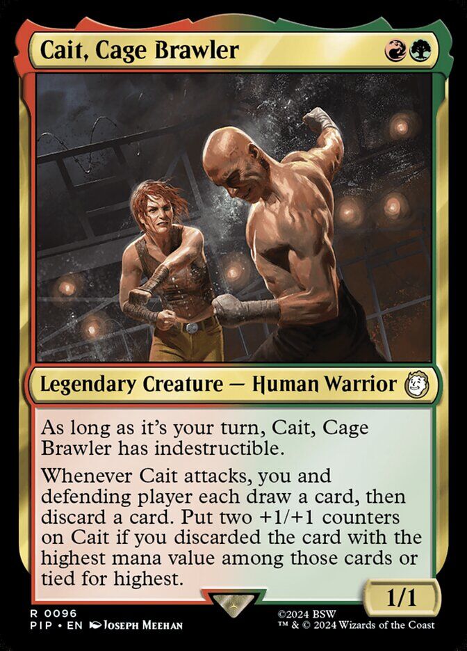 Universes Beyond: Fallout #624 Cait, Cage Brawler (Surge Foil)