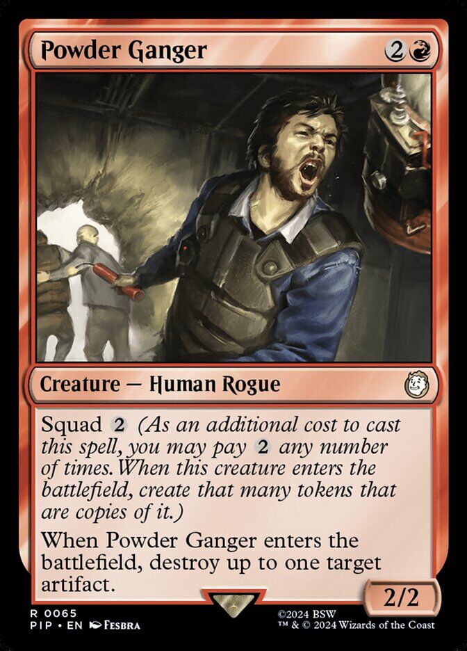 Universes Beyond: Fallout #593 Powder Ganger (Surge Foil)