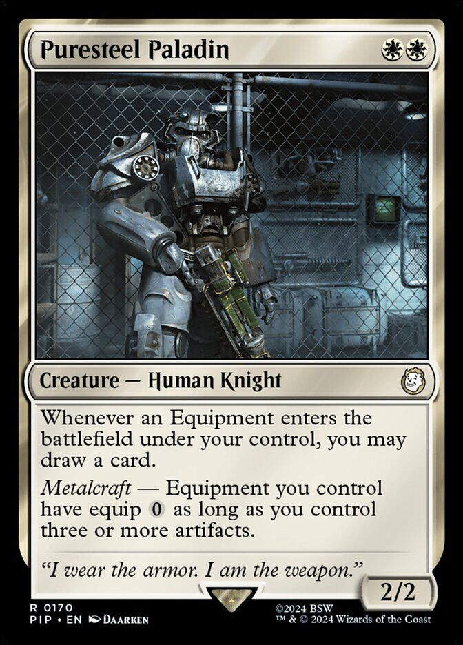 Universes Beyond: Fallout #170 Puresteel Paladin