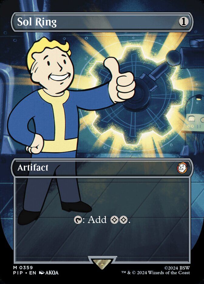 Universes Beyond: Fallout #359 Sol Ring (Borderless)