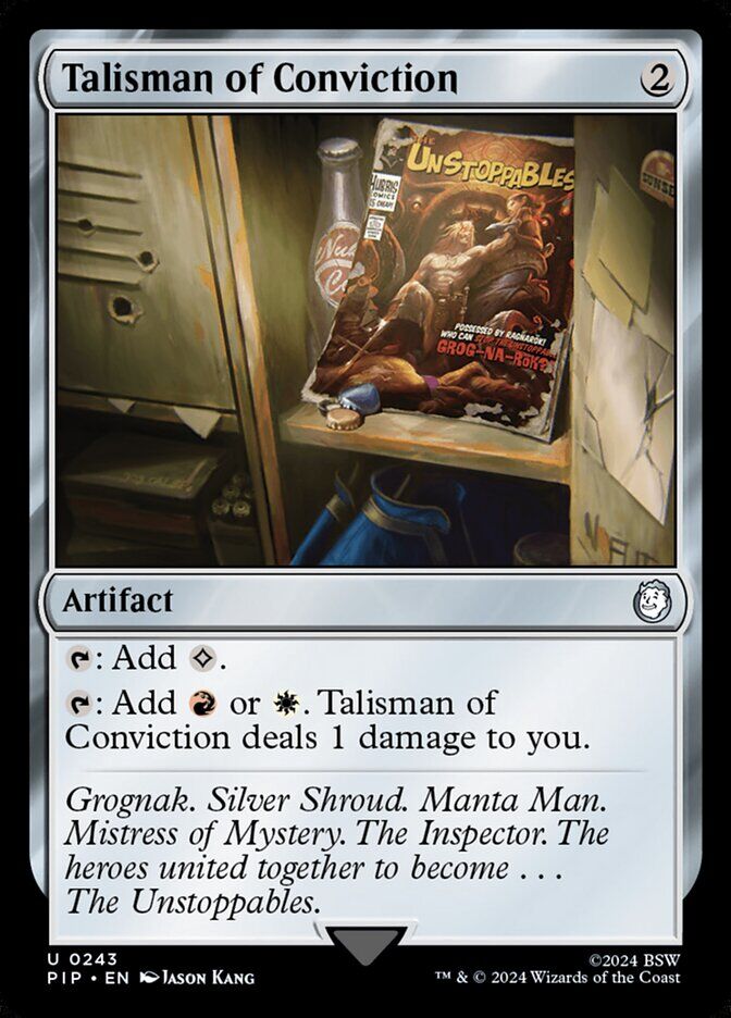 Universes Beyond: Fallout #243 Talisman of Conviction