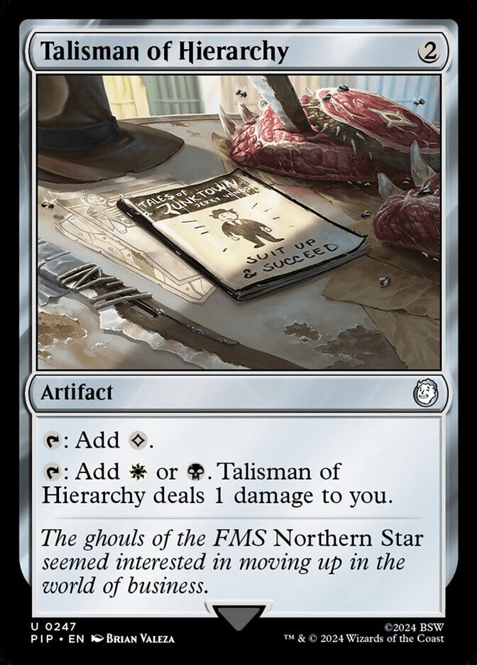 Universes Beyond: Fallout #247 Talisman of Hierarchy