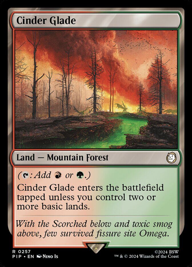 Universes Beyond: Fallout #785 Cinder Glade (Surge Foil)