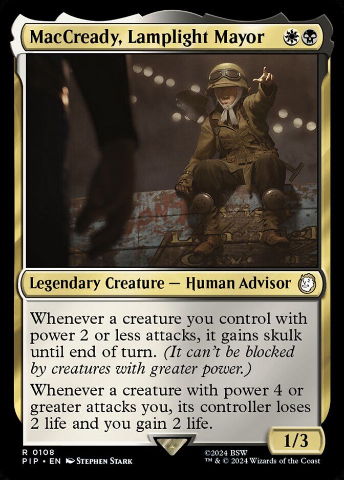 Universes Beyond: Fallout #636 MacCready, Lamplight Mayor (Surge Foil)