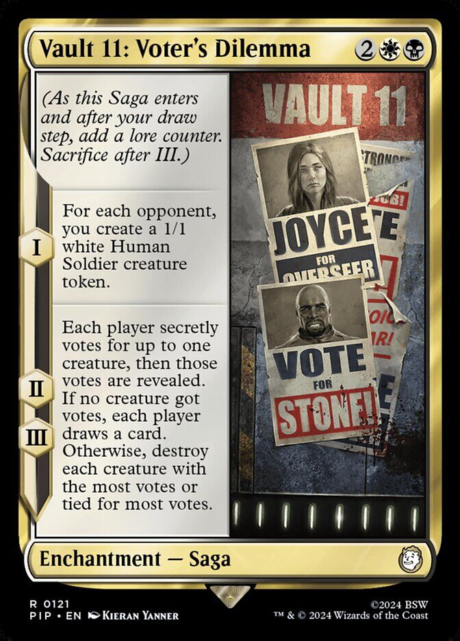 Universes Beyond: Fallout #121 Vault 11: Voter's Dilemma