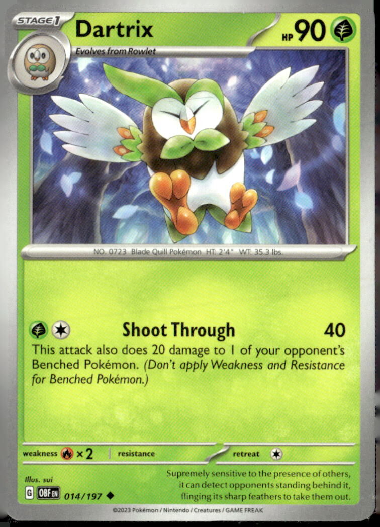 SV03: Obsidian Flames #014/197 Dartrix
