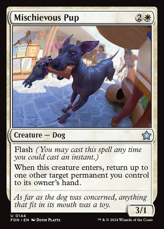 Foundations #144 Mischievous Pup