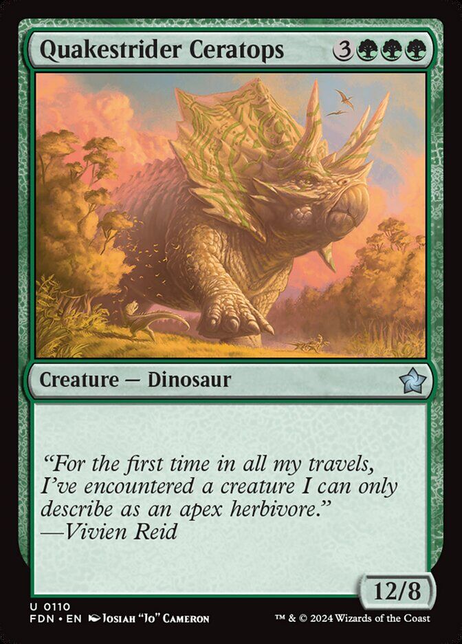 Foundations #110 Quakestrider Ceratops
