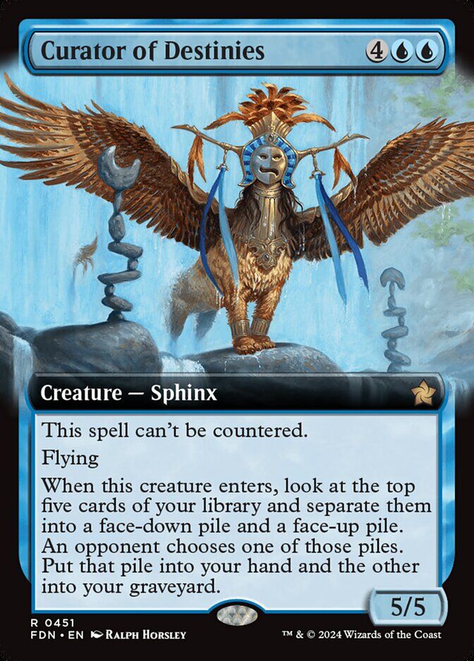 Foundations #451 Curator of Destinies (Extended Art)