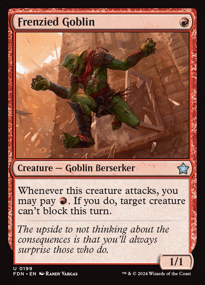 Foundations #199 Frenzied Goblin