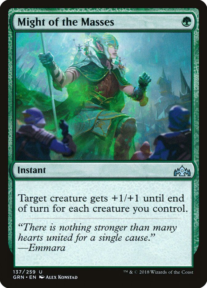 Guilds of Ravnica #137 Might of the Masses