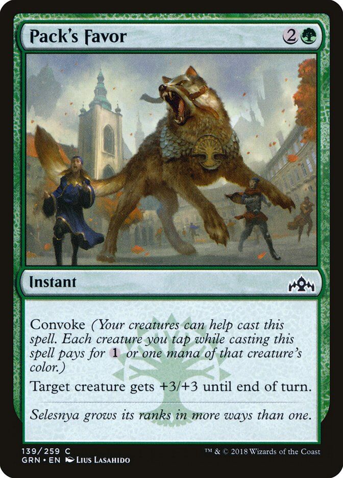 Guilds of Ravnica #139 Pack's Favor