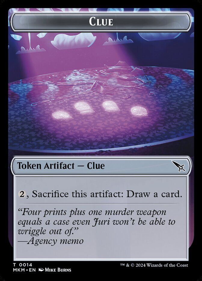 Murders at Karlov Manor #14 // 41 Clue (0014) // A 0041 Double-Sided Token