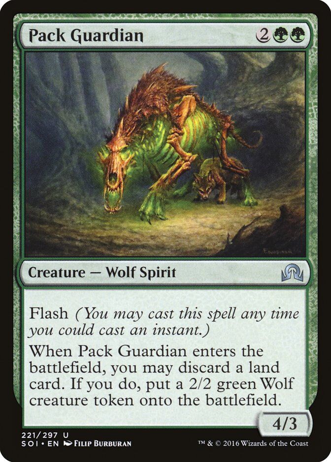 Shadows over Innistrad #221 Pack Guardian
