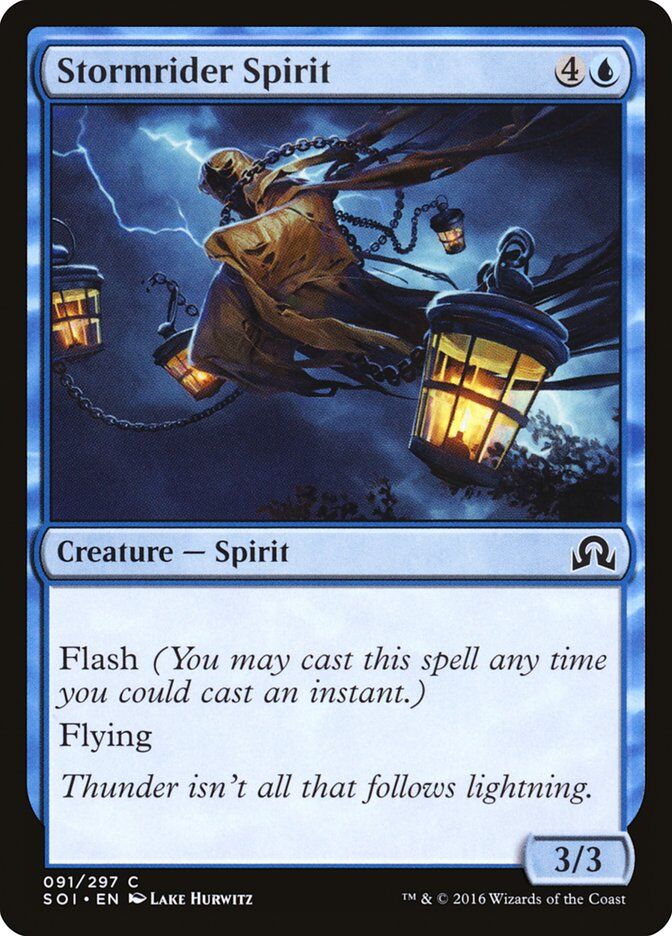 Shadows over Innistrad #91 Stormrider Spirit