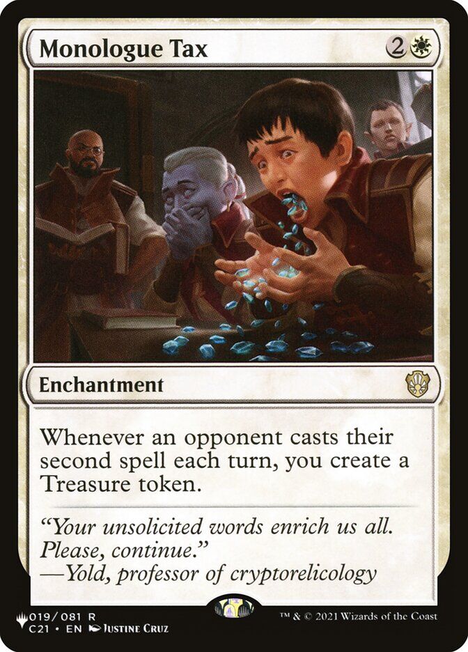 The List Reprints #19 Monologue Tax