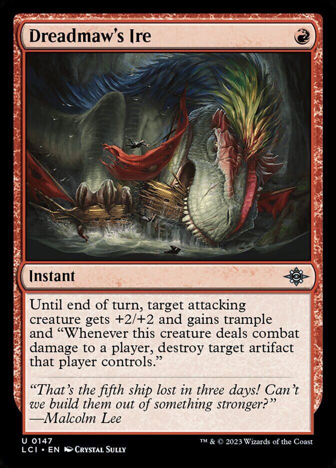 The Lost Caverns of Ixalan #147 Dreadmaw's Ire