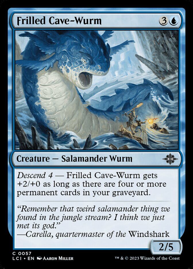 The Lost Caverns of Ixalan #57 Frilled Cave-Wurm