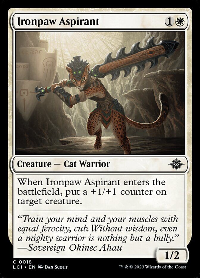 The Lost Caverns of Ixalan #18 Ironpaw Aspirant