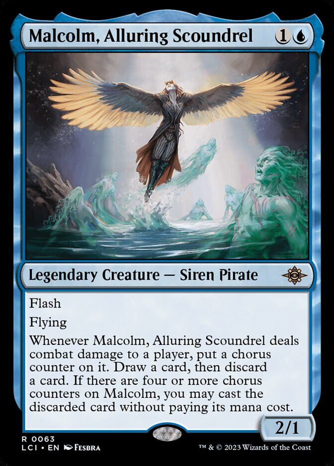 The Lost Caverns of Ixalan #63 Malcolm, Alluring Scoundrel