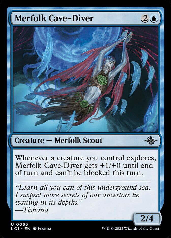 The Lost Caverns of Ixalan #65 Merfolk Cave-Diver