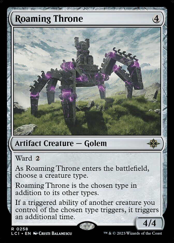 The Lost Caverns of Ixalan #258 Roaming Throne