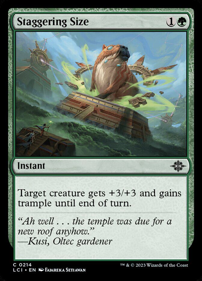 The Lost Caverns of Ixalan #214 Staggering Size