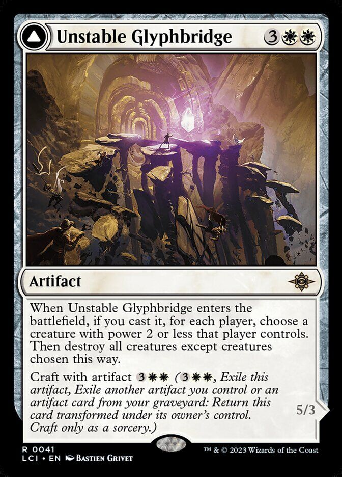 The Lost Caverns of Ixalan #41 Unstable Glyphbridge