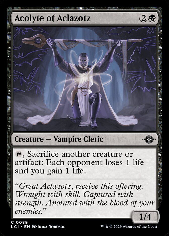 The Lost Caverns of Ixalan #89 Acolyte of Aclazotz