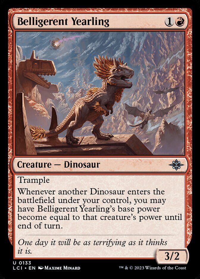 The Lost Caverns of Ixalan #133 Belligerent Yearling