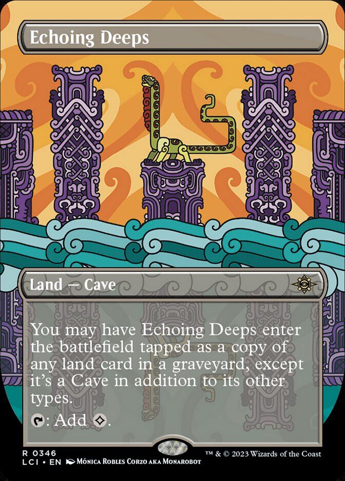 The Lost Caverns of Ixalan #346 Echoing Deeps (Borderless)