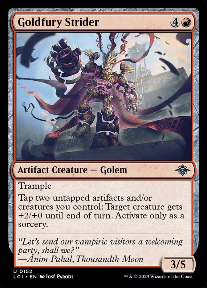 The Lost Caverns of Ixalan #152 Goldfury Strider