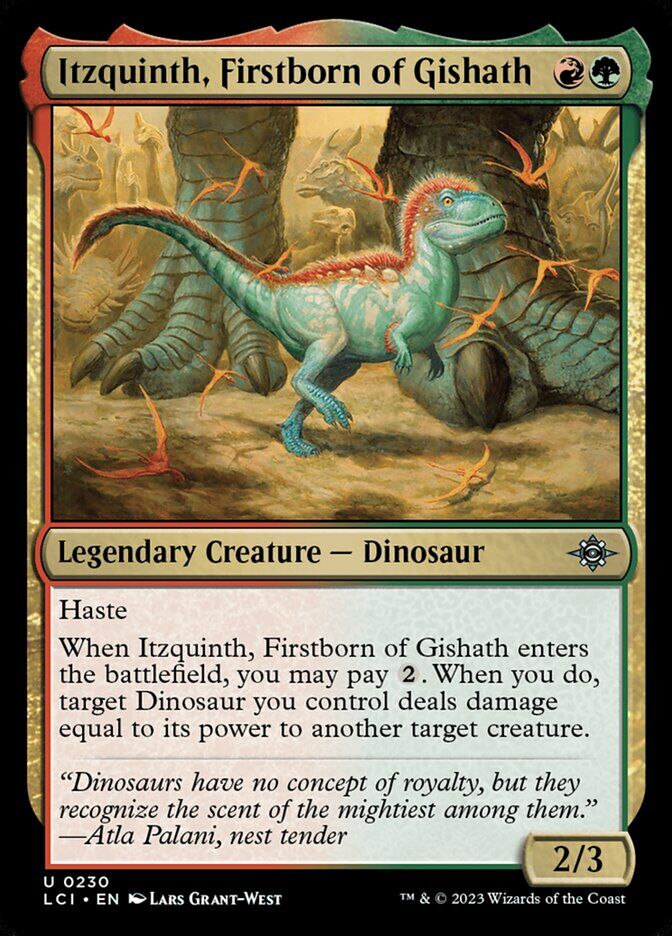 The Lost Caverns of Ixalan #230 Itzquinth, Firstborn of Gishath