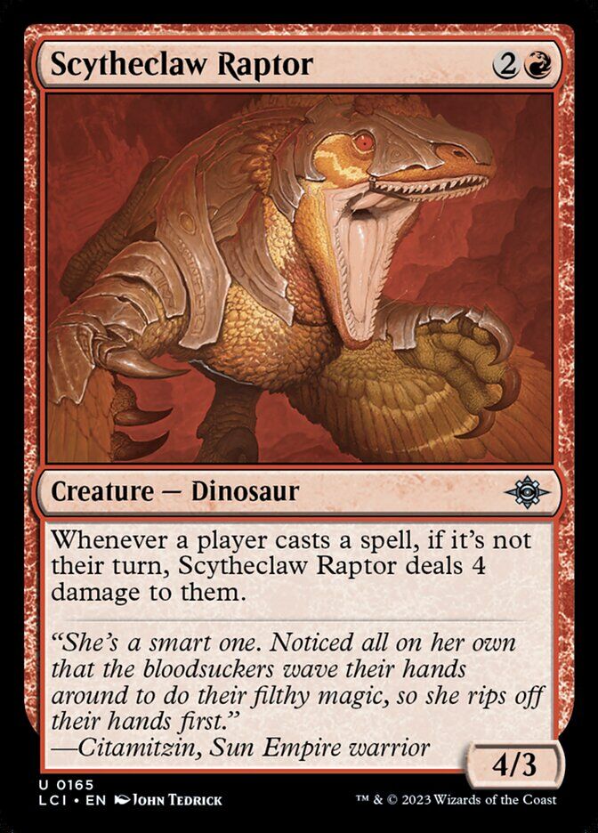 The Lost Caverns of Ixalan #165 Scytheclaw Raptor