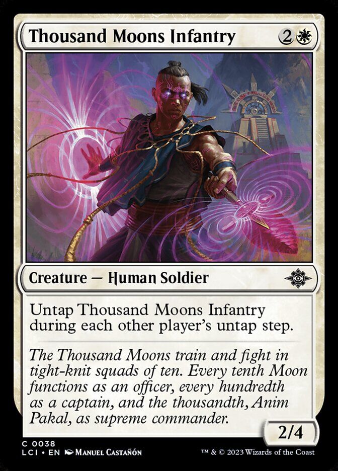 The Lost Caverns of Ixalan #38 Thousand Moons Infantry