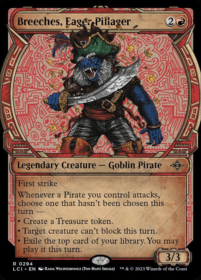 The Lost Caverns of Ixalan #294 Breeches, Eager Pillager (Showcase)