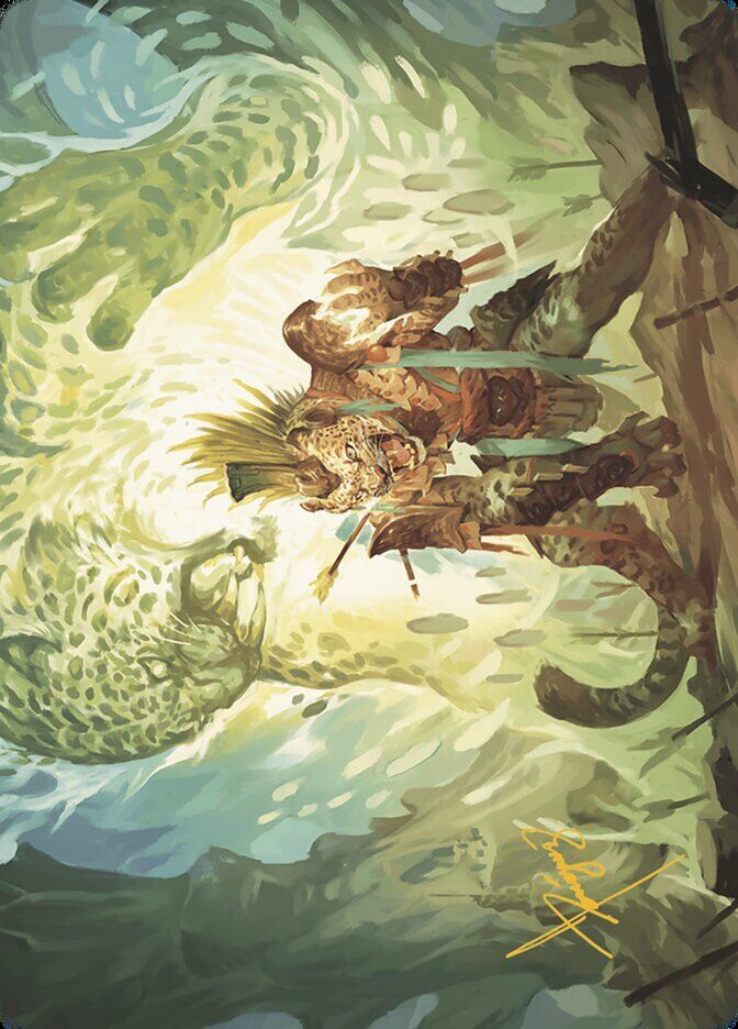 Art Series: The Lost Caverns of Ixalan #2 Might of the Ancestors Art Card (Gold-Stamped Signature)