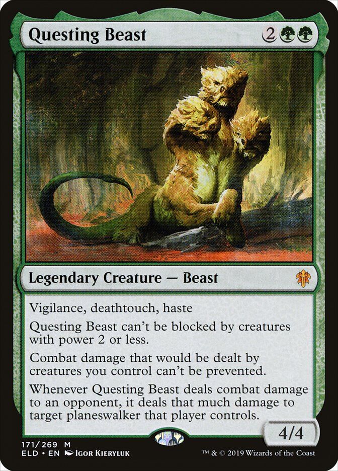 Throne of Eldraine #171 Questing Beast