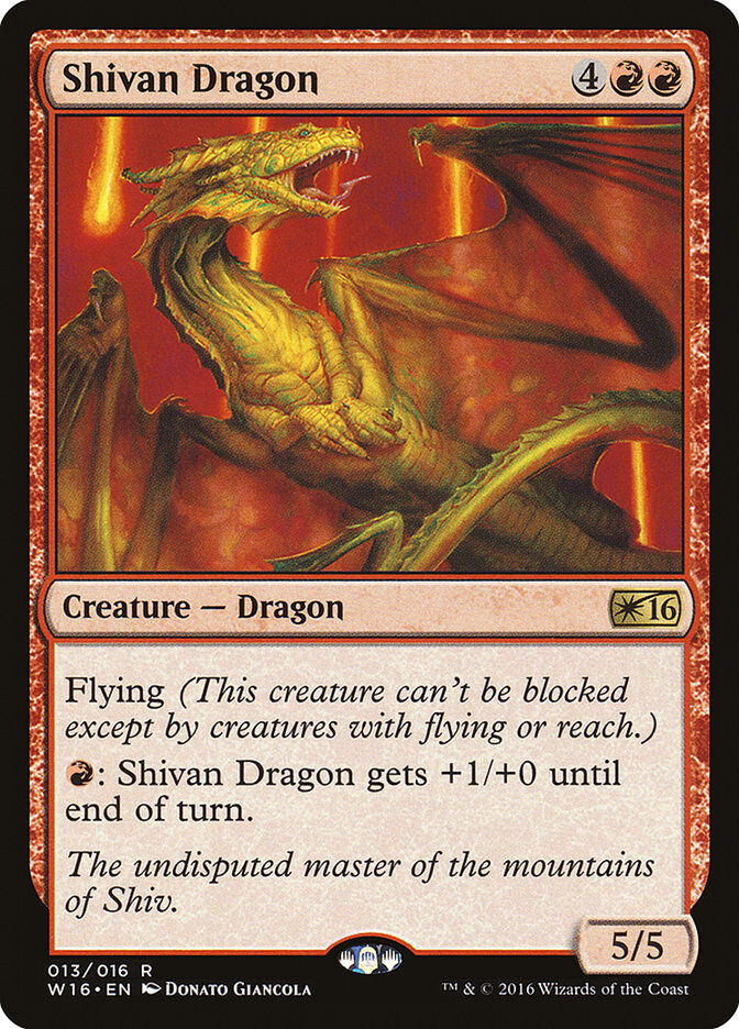 Welcome Deck 2016 #13 Shivan Dragon