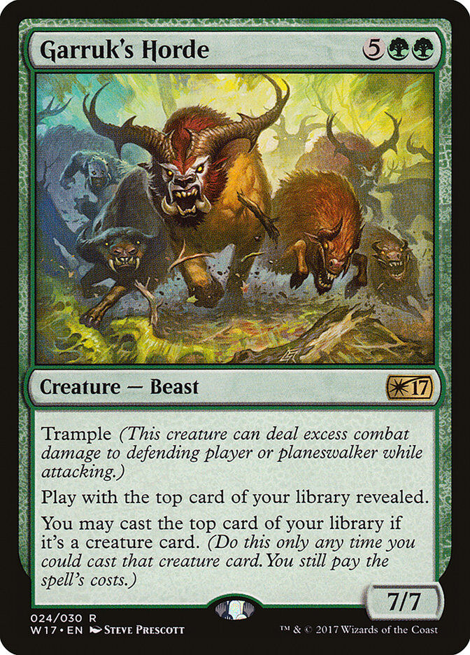 Welcome Deck 2017 #24 Garruk's Horde