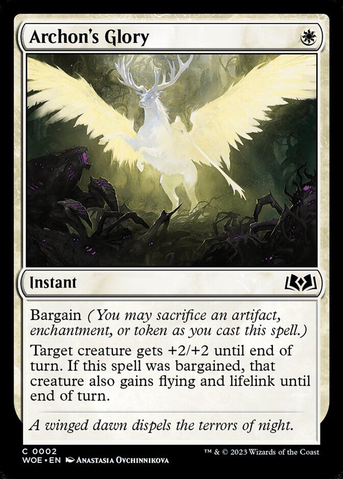 Wilds of Eldraine #2 Archon's Glory