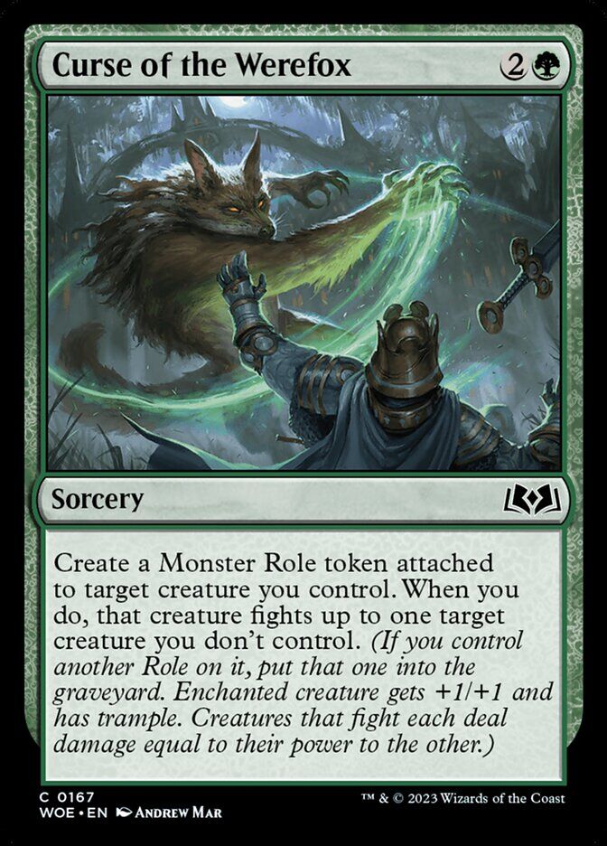 Wilds of Eldraine #167 Curse of the Werefox