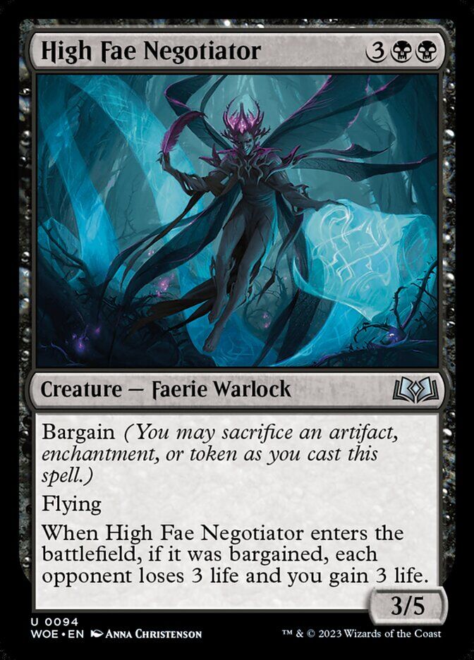 Wilds of Eldraine #94 High Fae Negotiator