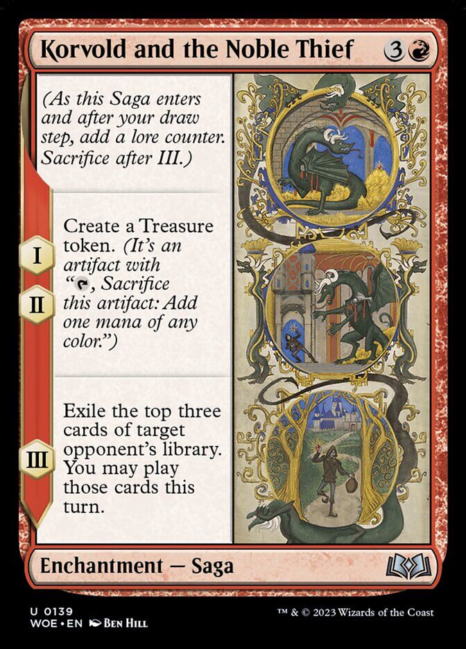 Wilds of Eldraine #139 Korvold and the Noble Thief