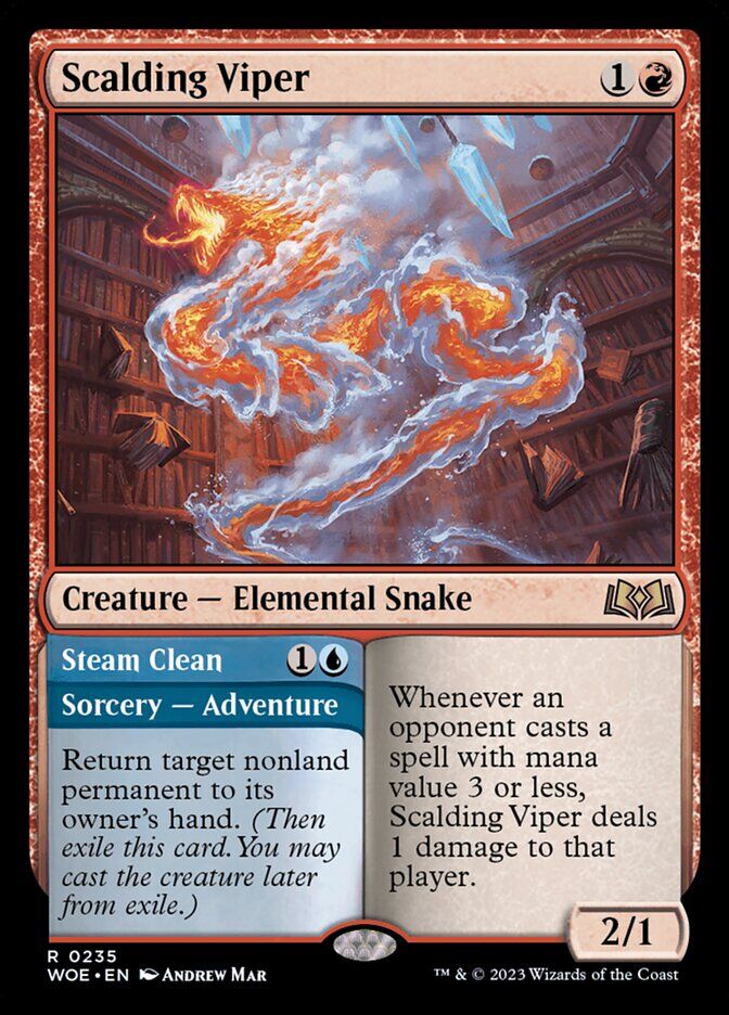 Wilds of Eldraine #235 Scalding Viper