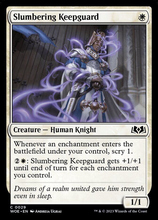 Wilds of Eldraine #29 Slumbering Keepguard