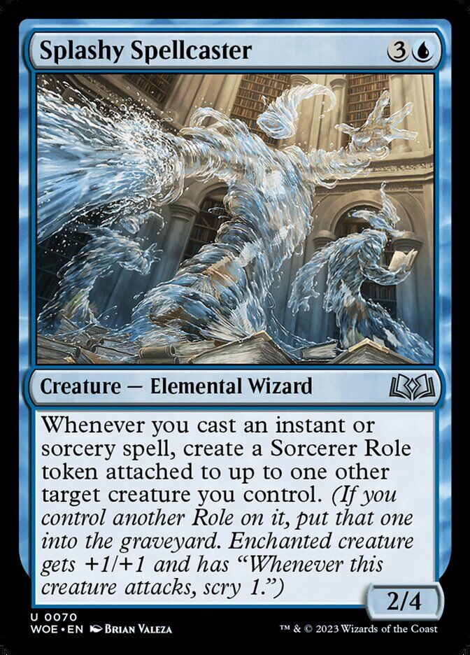 Wilds of Eldraine #70 Splashy Spellcaster
