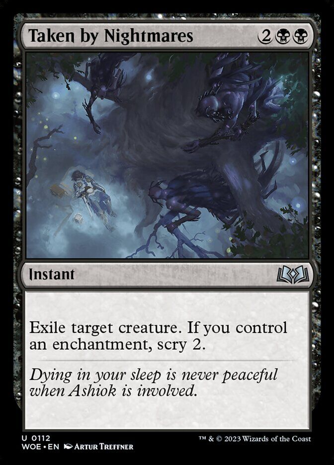 Wilds of Eldraine #112 Taken by Nightmares