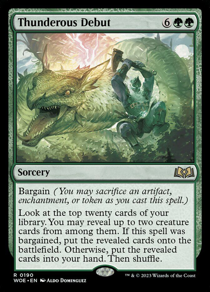 Wilds of Eldraine #190 Thunderous Debut